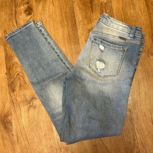 Signature Light Blue Distressed Skinny Jeans